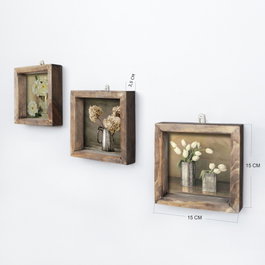 Wallity Cuadro Decorativo enmarcado en MDF (3 piezas) Multicolor